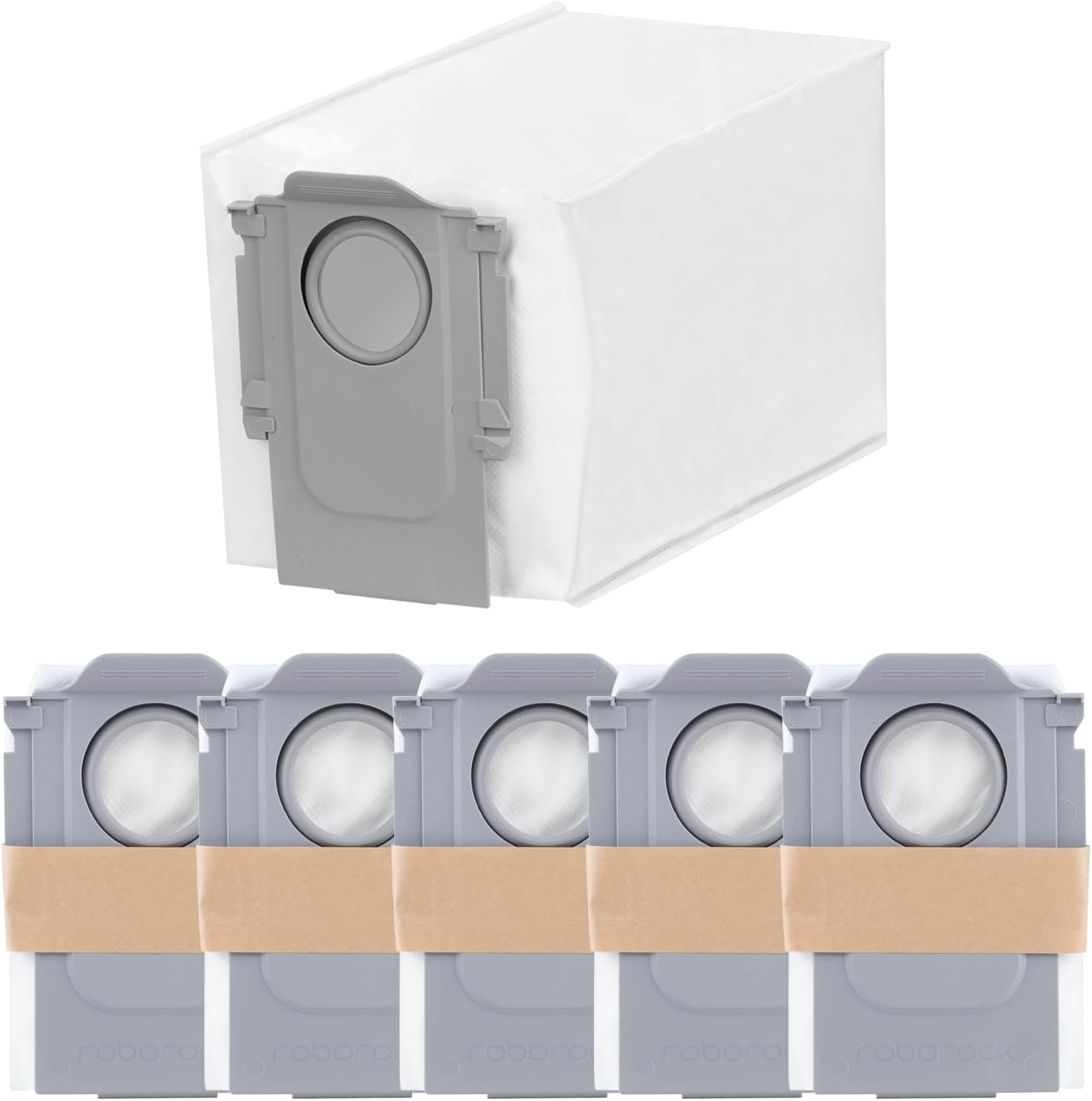 roborock 6 Packs Disposable Dust Bags for QrevoEdge2