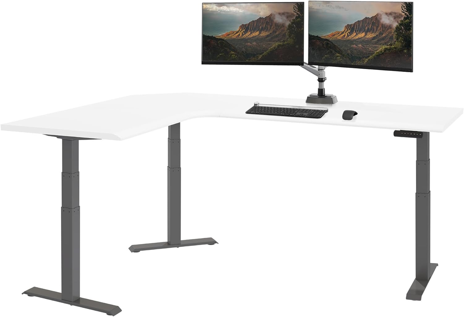 Vari ComfortEdge 80x60 L-Shape Electric Standing Desk