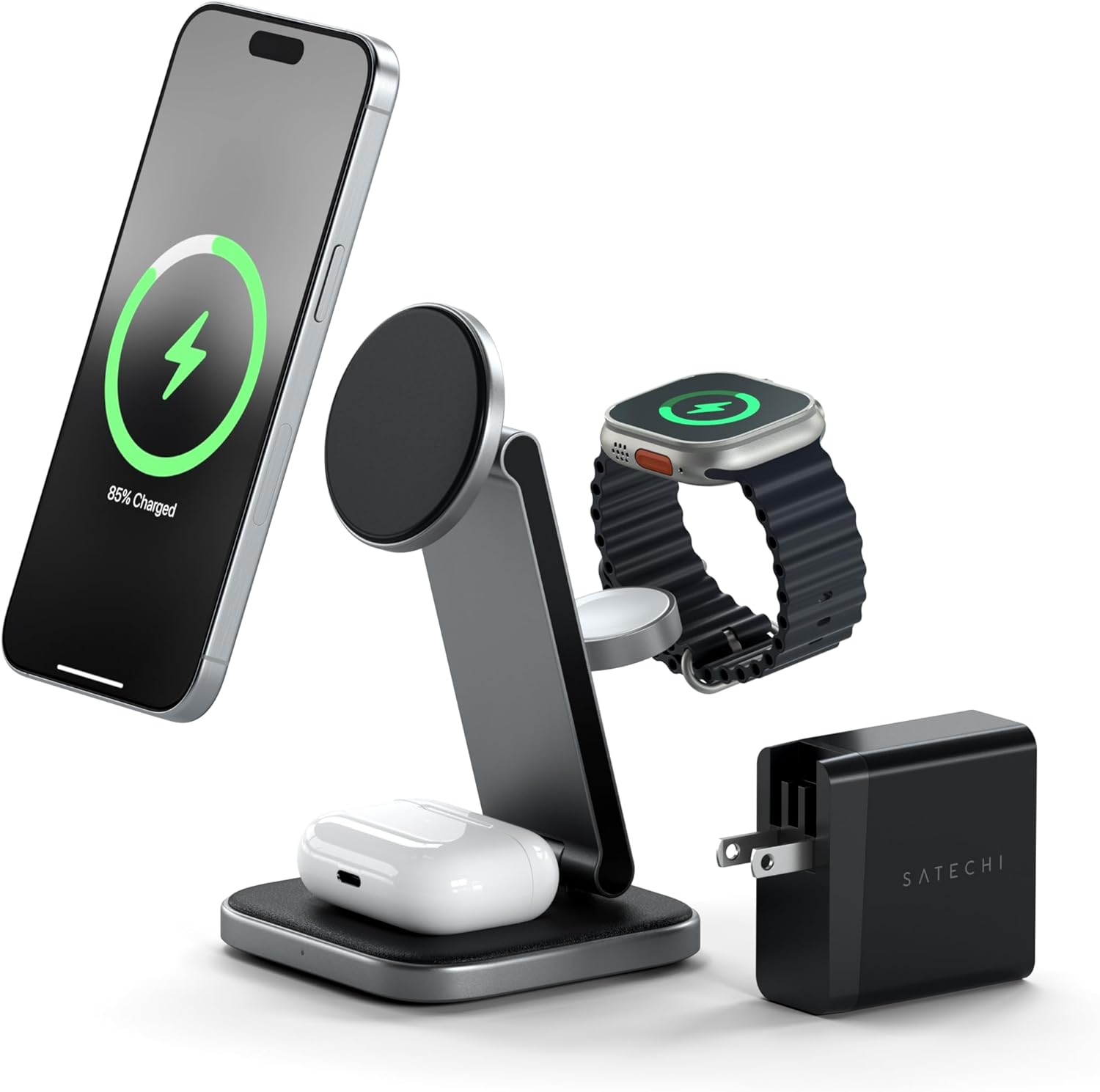 8 Best Portable Devices for Travel in 2026 Satechi 3 in 1 Wireless Charging Station for Apple