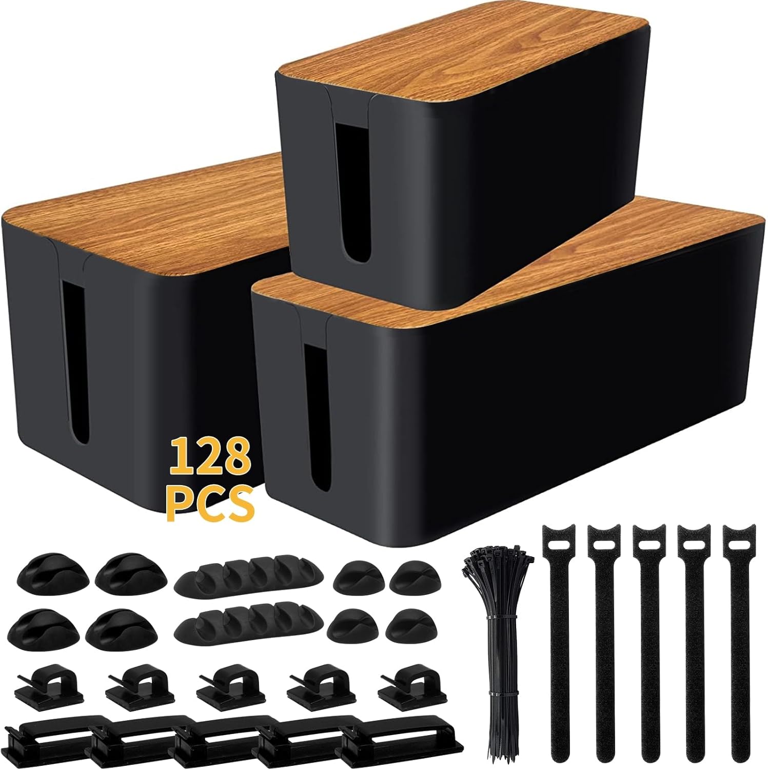 YUANYE Cable Management Box Cable Management Kit for Power Strip