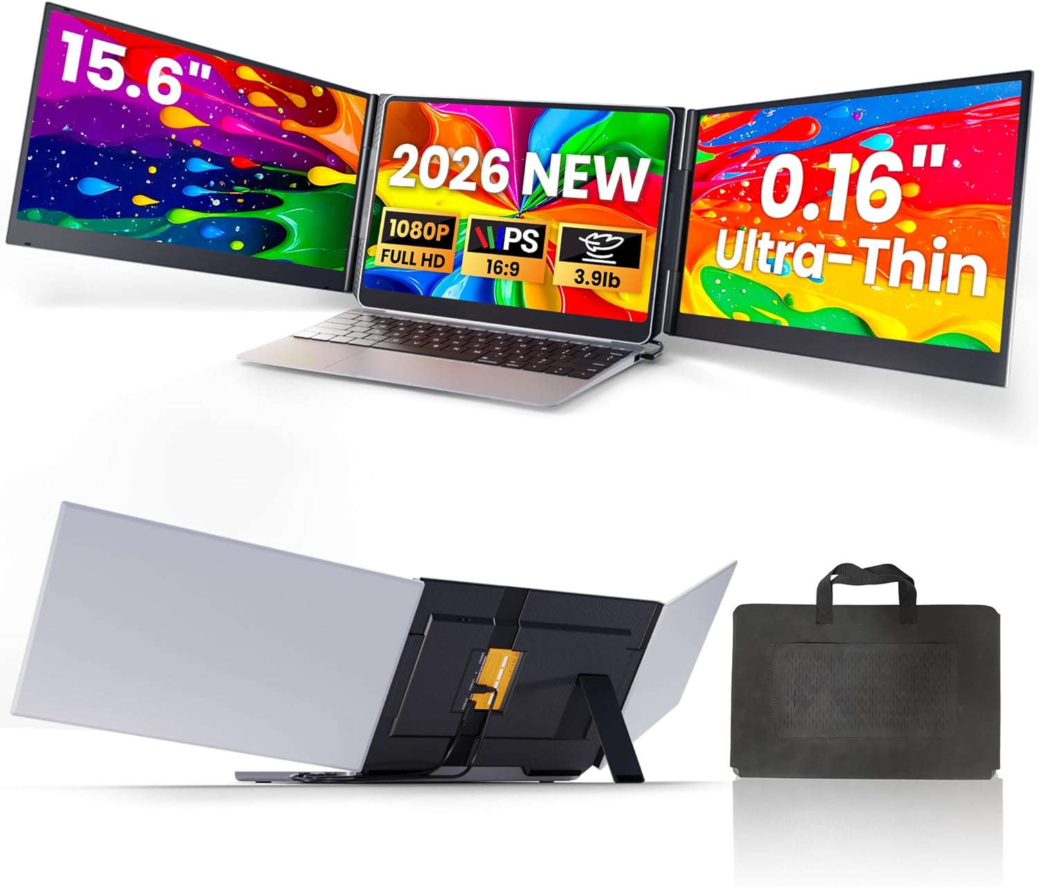 9 Must-Have Tech Gadgets for Productivity Laptop Screen Extender, 15.6