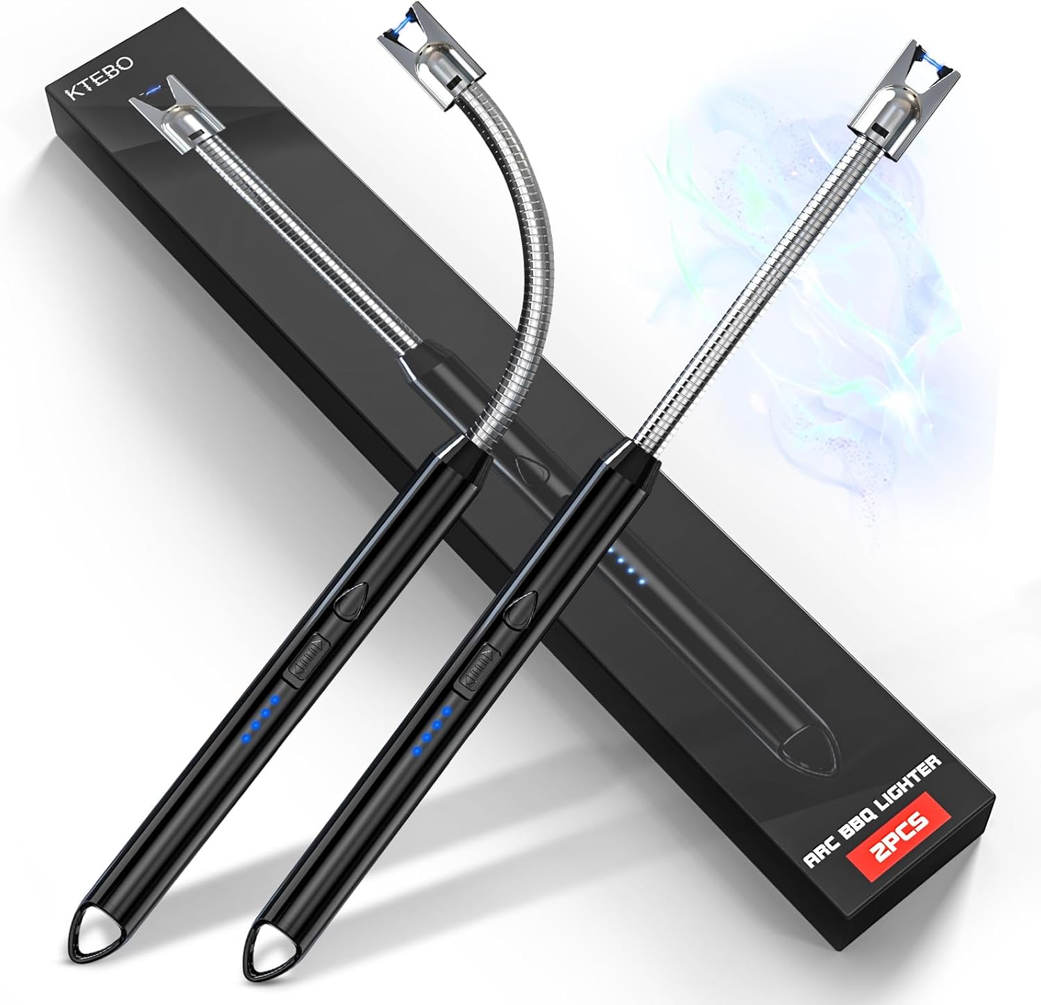 9 Best Electric Lighter for Kitchen in 2026 KTEBO 2 Pack Plasma Arc Electric Lighters Rechargeable