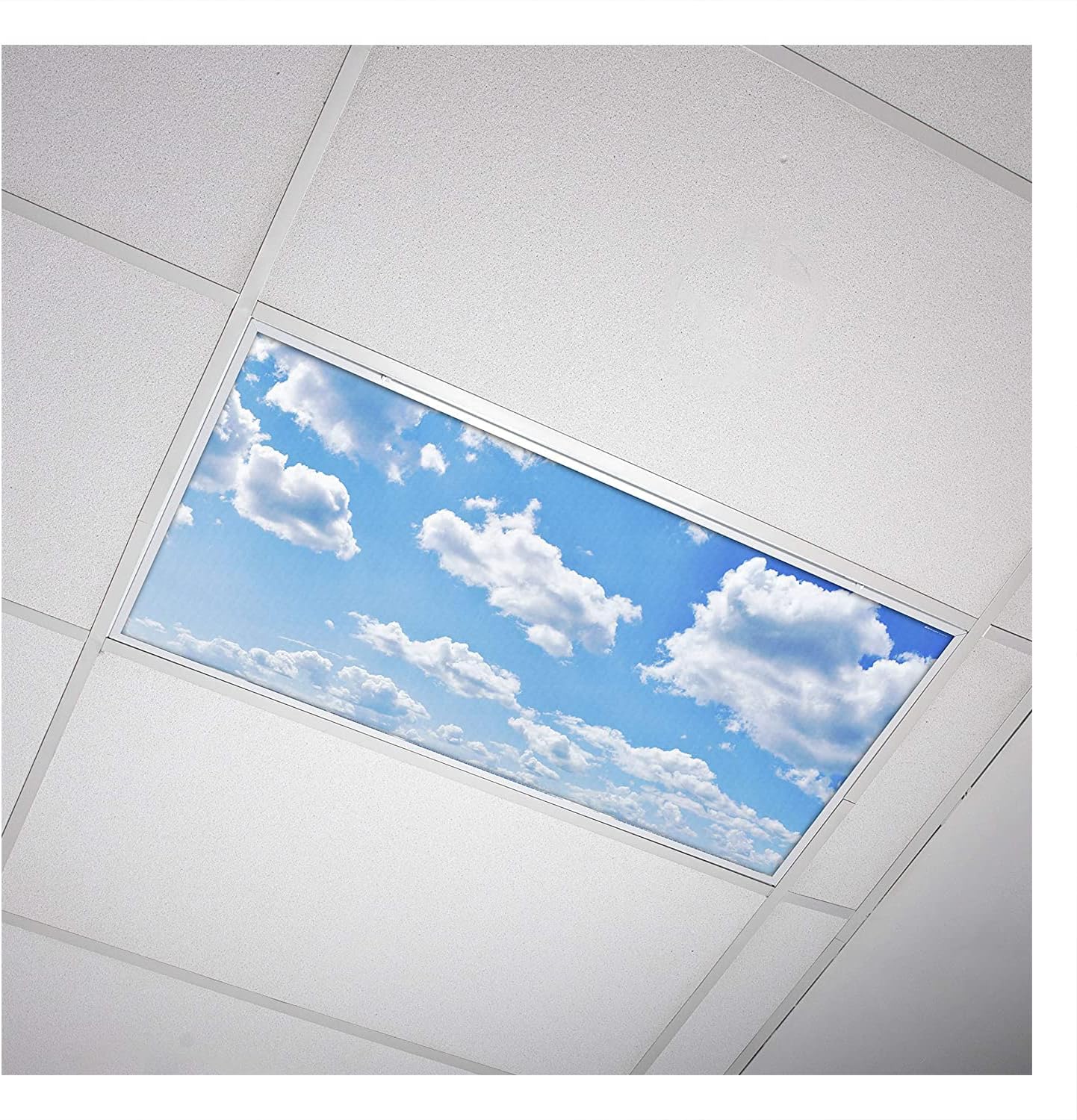 OCTO LIGHTS Fluorescent Light Covers Cloud Sky Panel for Ceiling Lights