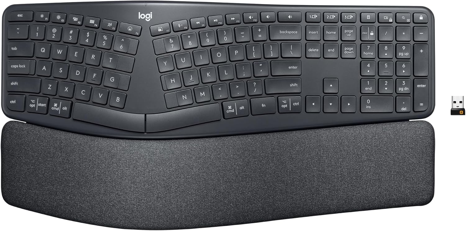 9 Must-Have Tech Gadgets for Productivity Logitech Ergo K860 Wireless Ergonomic Keyboard