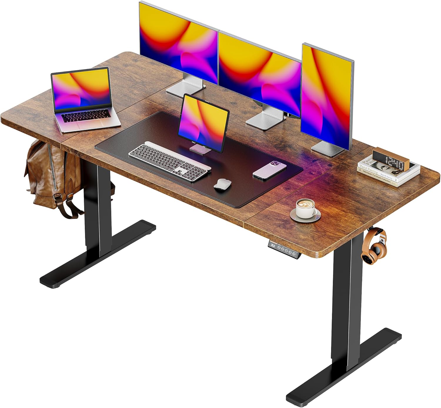 Huuger 55 x 28 Large Electric Standing Desk,