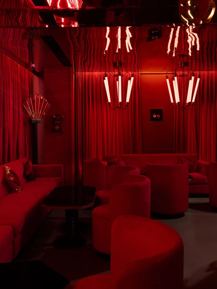 crimson velvet oasis lounge